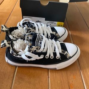 Girls leopard converse size 12